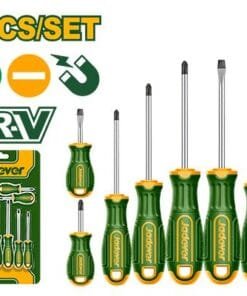 Jadever Kit de destornilladores - 8 piezas - Acero CR-V - 4 destornilladores Planos: SL3 - SL5.5 - SL6.5 (x2