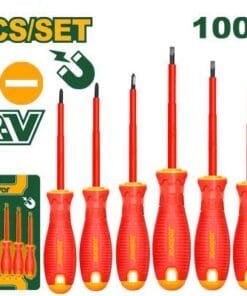 Jadever Kit de destornilladores aislados de 7 piezas - Planos: SL3.0 - SL4.0 - SL5.5 - SL6.5 + Phillips: PH0