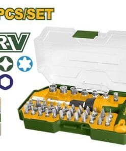 Jadever Kit De Puntas De Destornillador De 45 Piezas - 36 Puntas De Destornillador De 1/4'' X 25mm + 6 Tubos