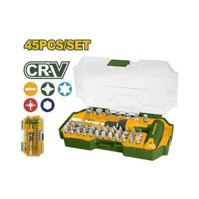 Jadever Kit De Puntas De Destornillador De 45 Piezas - 36 Puntas De Destornillador De 1/4'' X 25mm + 6 Tubos