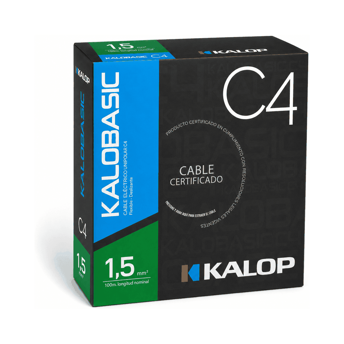 Cable unipolar 1.5 mm Kalop C4